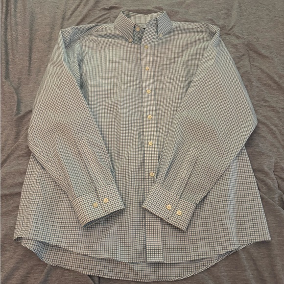 Jos. A. Bank Gray Checkered Button Down Shirt - Picture 1 of 3